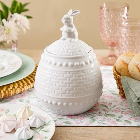 Martha Stewart Easter Bunny Cookie Jar 5.5” - Picture 1 of 5